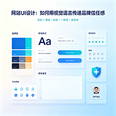 白银市建站-网站UI设计：如何用视觉语言传递品牌信任感